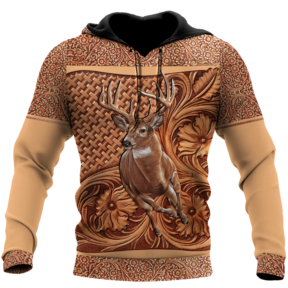 Hunting Gifts Deer Hunting Gifts Deer Hunting All Over Printed US Unisex Size Hoodie