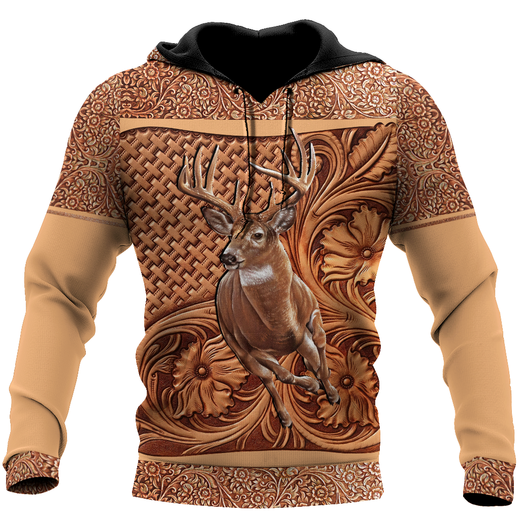 Hunting Gifts Deer Hunting Gifts Deer Hunting All Over Printed US Unisex Size Hoodie