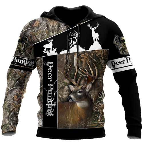 Hunting Gifts Deer Hunting Gifts Huntaholic - Deer Hunting All Over Printed US Unisex Size Hoodie