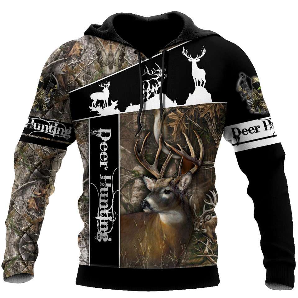 Hunting Gifts Deer Hunting Gifts Huntaholic - Deer Hunting All Over Printed US Unisex Size Hoodie