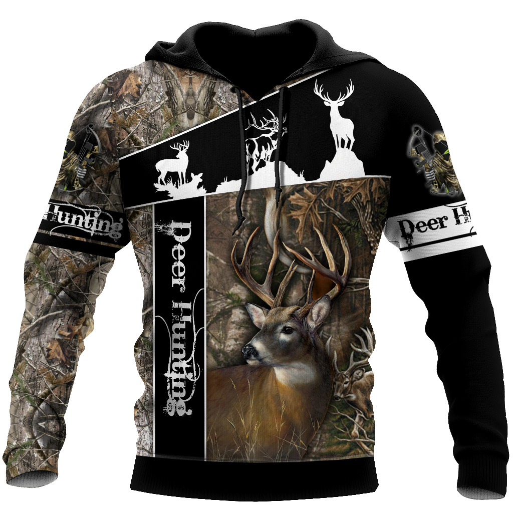 Hunting Gifts Deer Hunting Gifts Huntaholic - Deer Hunting All Over Printed US Unisex Size Hoodie