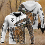 Hunting Gifts Deer Hunting Gifts Deer Hunting Personalized White US Unisex Size Hoodie