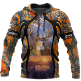 Hunting Gifts Deer Hunting Gifts Camo Deer Hunting US Unisex Size Hoodie