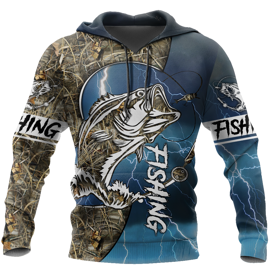 Fishing Gifts HC Bass Fishing Sport US Unisex Size Hoodie