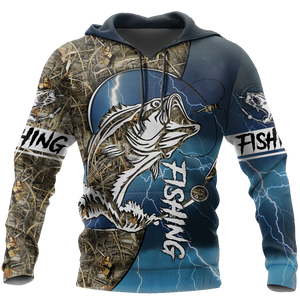 Fishing Gifts HC Bass Fishing Sport US Unisex Size Hoodie