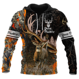 Hunting Gifts Deer Hunting Gifts Premium Hunting Deer Black Camo US Unisex Size Hoodie