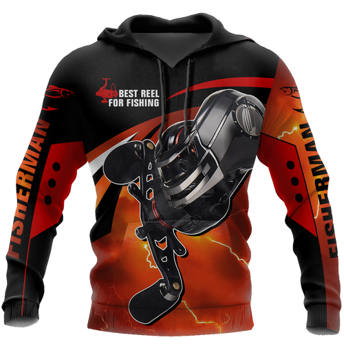 Fishing Gifts Best Spinning Reels For Bass Fishing All Over Printed US Unisex Size Hoodie