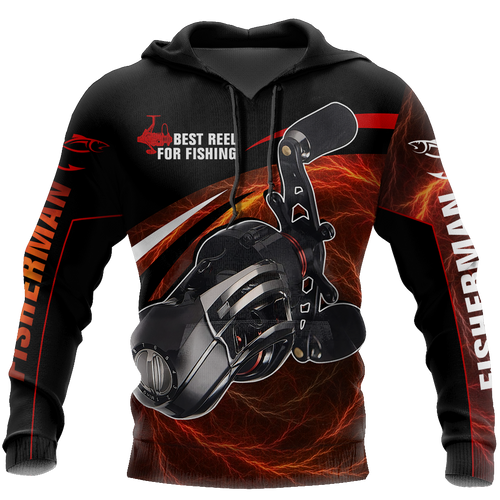 Fishing Gifts Best Spinning Reels For Bass Fishing All Over Printed US Unisex Size Hoodie