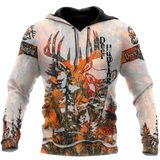 Hunting Gifts Deer Hunting Gifts All Over Printed Deer Hunting US Unisex Size Hoodie