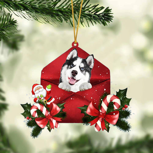 Husky Christmas Letter Ornament Dog Christmas Decoration