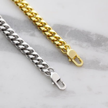 To My Hot Man Cuban Link Chain I'd find You Sooner and Love You Longer Boyfriend Husband Necklace