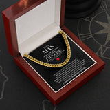 Husband and Boyfriend Necklace - You Are My Life - Cuban Link Chain Necklace Gift For Boyfriend Husband, Valentine Gift for Him