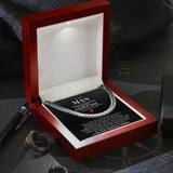 Husband and Boyfriend Necklace - You Are My Life - Cuban Link Chain Necklace Gift For Boyfriend Husband, Valentine Gift for Him