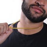 Pamaheart- True Strength - Stand Tall - Cuban Link Chain Necklace, Gift For Man, Husband, Gift For Birthday, Christmas