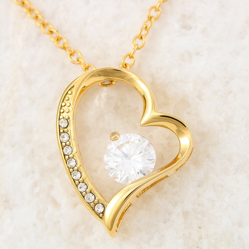 Granddaughter Necklace from Grandma - Necklace Close To Feel My Love, Best Necklace for Granddaughter, Forever Love Necklace