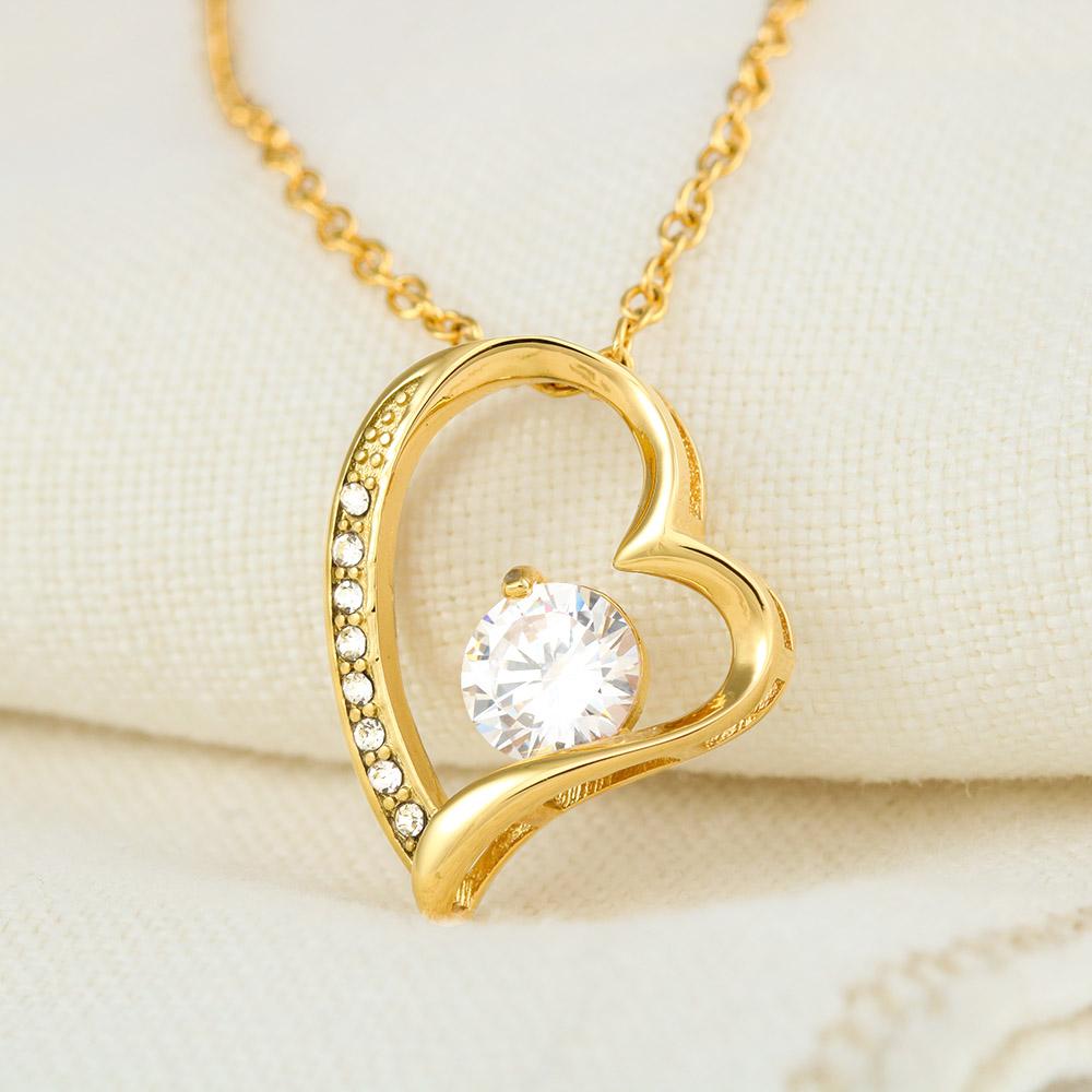 Forever Love Necklace - To My Wife - Forever Love - You Guide My Pathway Gift For Wife For Mom Gift For