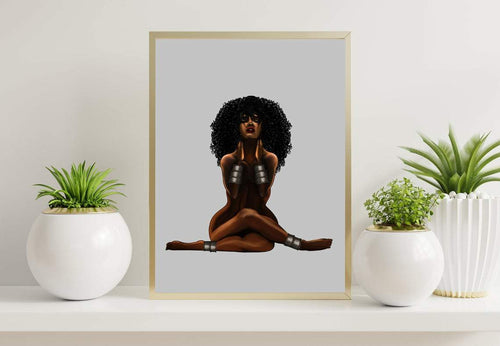 I am black Africa America art black women Canvas And Poster, Wall Decor Visual Art