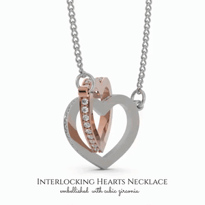Interlocking Hearts Necklace- To Our Granddaughter, Eternal Love,  Gift For Birthday, Christmas, Mother's Day