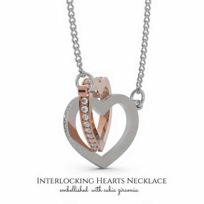 Interlocking Hearts Necklace-To My Amazing Mother In My Heart Gift For Mom, For Birthday, Christmas, Mother's Day