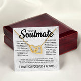 To My Soulmate | To Be Your Last Everything | Interlocking Hearts necklace
