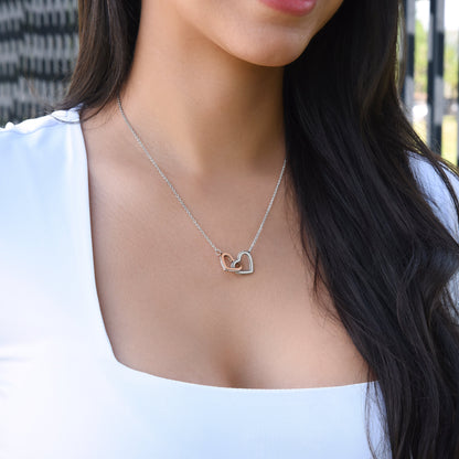 To My Daughter - You Are Special, Interlocking Hearts Necklace Gift