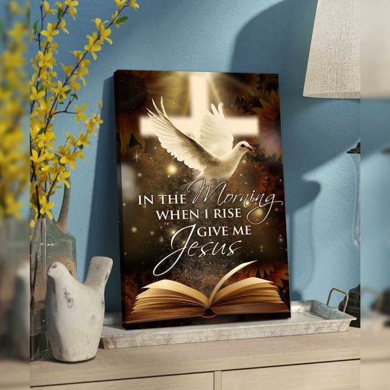 In the morning when I rise give me Jesus - Matte Canvas