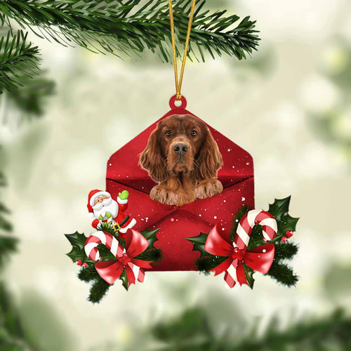 Irish Setter Christmas Letter Ornament Dog Christmas Decoration