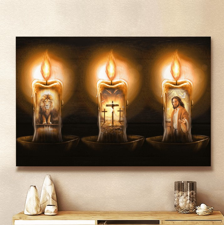JESUS CANDLE PANTING - Matte Canvas