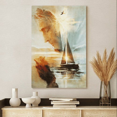 Jesus praying - Matte Canvas
