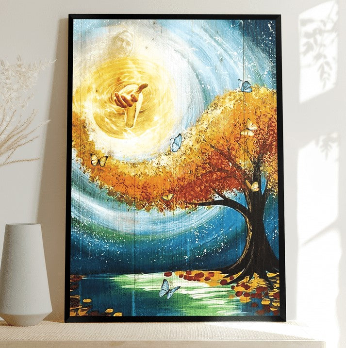 Jesus take my hand - Matte Canvas