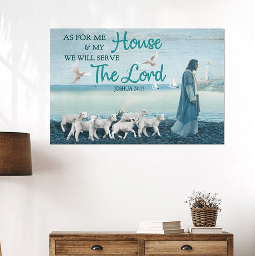 Jesus we will serve the lord - Matte Canvas