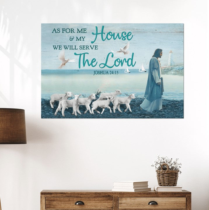 Jesus we will serve the lord - Matte Canvas