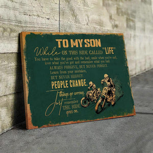 Remember The Ride Goes On Canvas And Poster, Canvas Prints, Wall Decor Visual Art Gift Father's Day