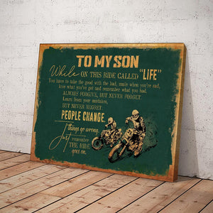 Remember The Ride Goes On Canvas And Poster, Canvas Prints, Wall Decor Visual Art Gift Father's Day