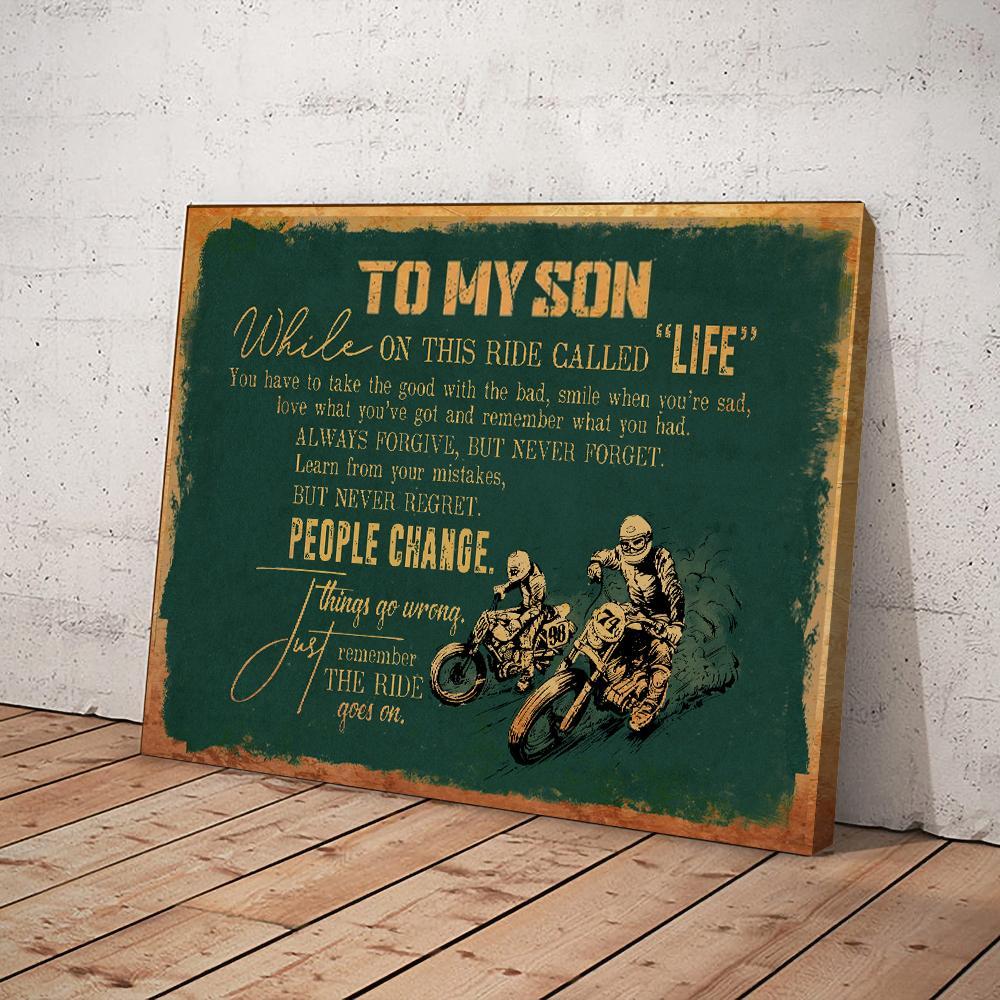 Remember The Ride Goes On Canvas And Poster, Canvas Prints, Wall Decor Visual Art Gift Father's Day