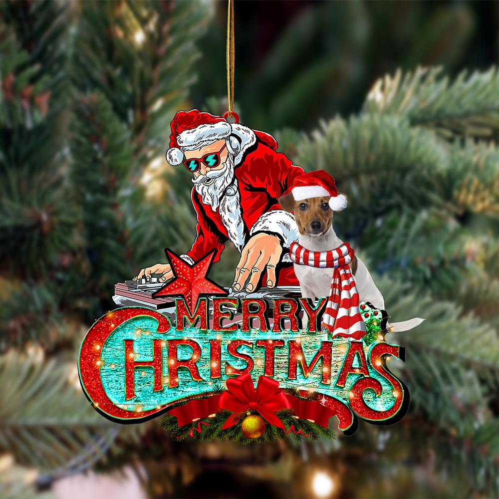 Jack Russell Terrier (8)-Christmas Rock Two Sided Ornament
