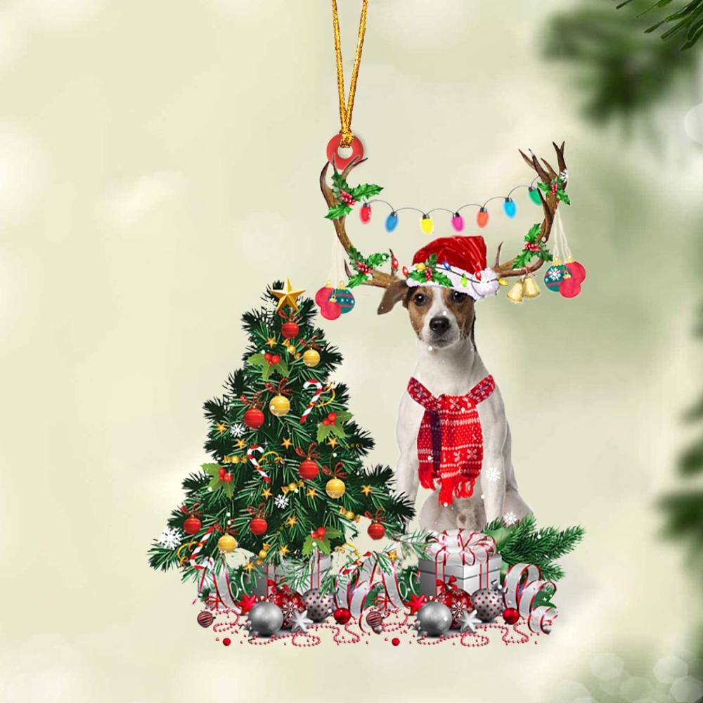 Ornament- Jack Russell Terrier 1-Christmas Tree Gift Hanging Ornament, Happy Christmas Ornament, Car Ornament