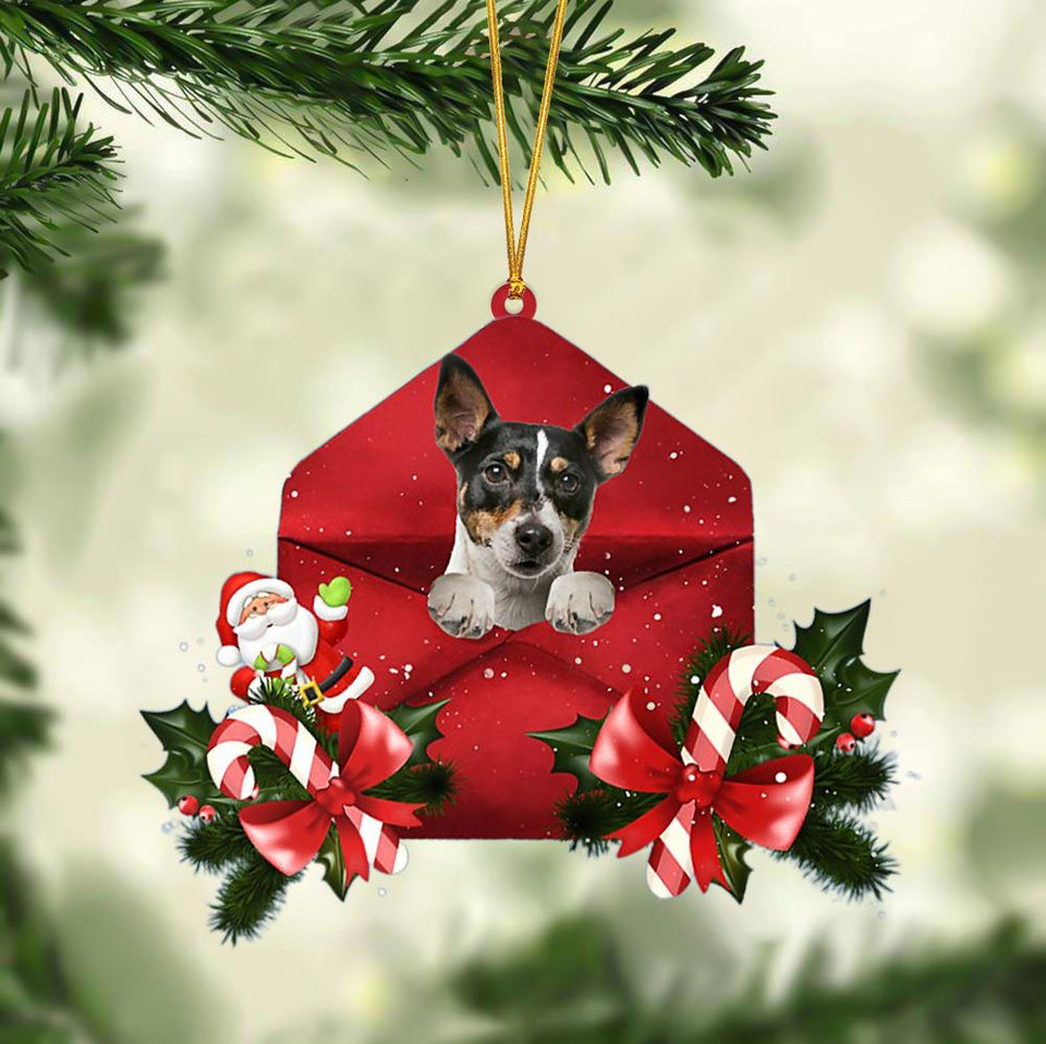 Jack Russell Terrier Christmas Letter Ornament Dog Christmas Decoration