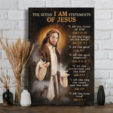 The seven I am statements of Jesus - Matte Canvas
