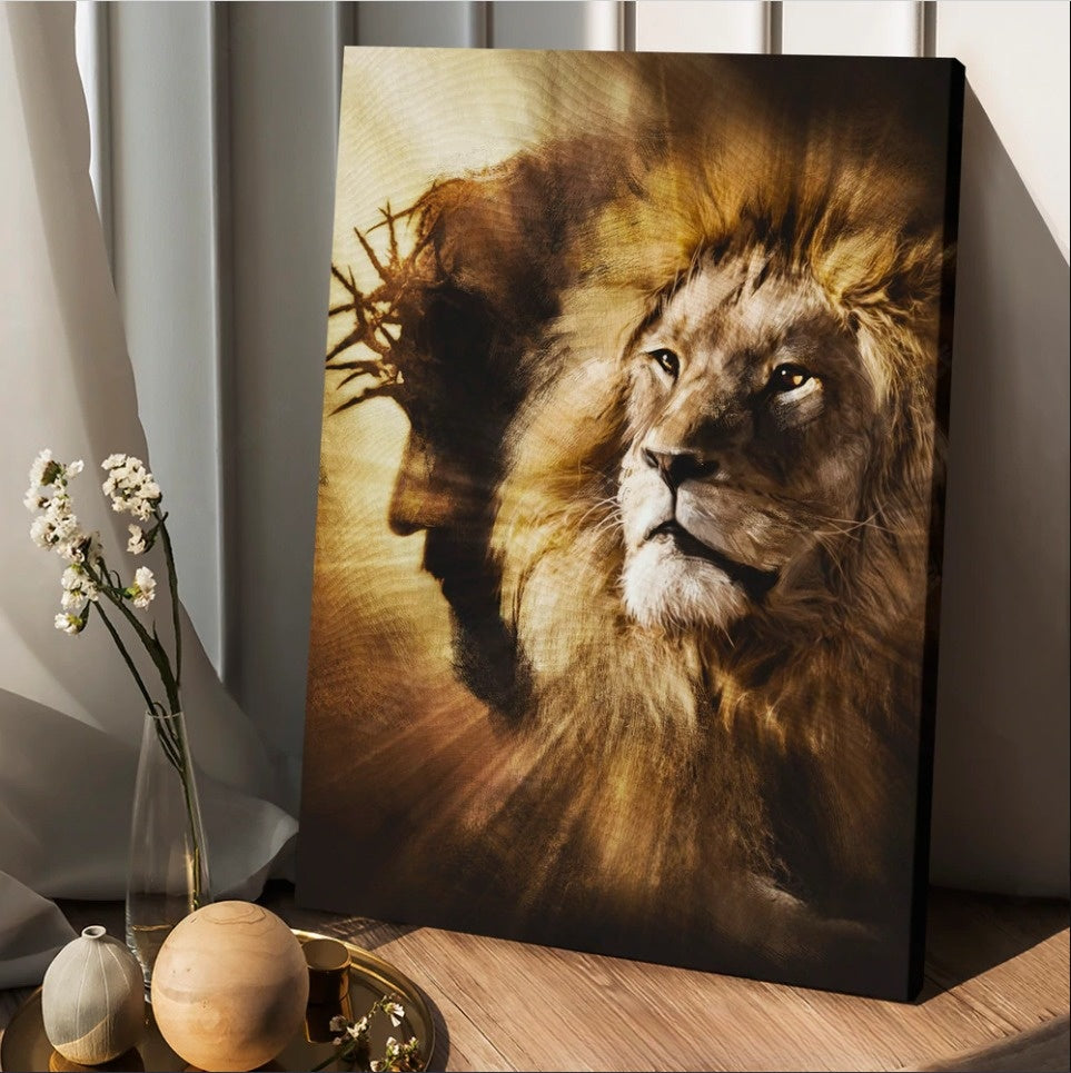 Jesus Christ The Lion of Judah Jesus light of the world - Matte Canvas