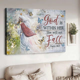 Jesus White horse God is within her - Matte Canvas