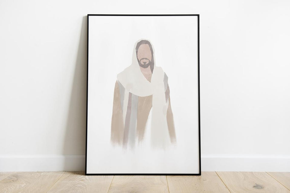 Top #12 Jesus The Christ Watercolor Canvas And Poster, Wall Decor Visual Art