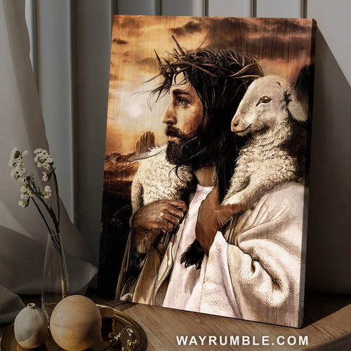 Jesus calls, Beautiful lamb, The life of Jesus, Jesus painting - Jesus Portrait Canvas Prints, Home Decor Wall Art