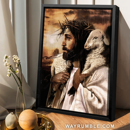 Jesus calls, Beautiful lamb, The life of Jesus, Jesus painting - Jesus Portrait Canvas Prints, Home Decor Wall Art