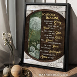 Circle frame, Pretty dandelion, I can only imagine - Jesus Portrait Canvas Prints, Home Decor Wall Art