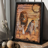 Music sheet, Lion of Judah, Walking with Jesus, The old rugged cross - Jesus Portrait Canvas Prints, Home Decor Wall Art