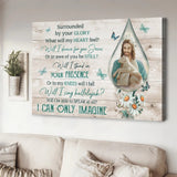 Jesus Lamb White daisy Surrounded by your glory - Matte Canvas