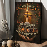Pretty candle Rose garden Jesus Way maker Miracle worker - Matte Canvas