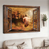 Jesus The rugged cross Heaven's light - Matte Canvas