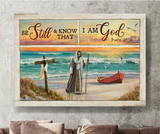 Beautiful sunset Be still and know that I am God - Matte Canvas